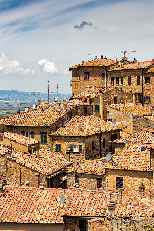 Volterra skyline，意大利托斯卡纳